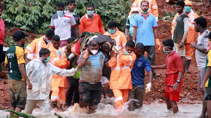 दक्षिण भारतमा बाढी २०९ को मृत्यु