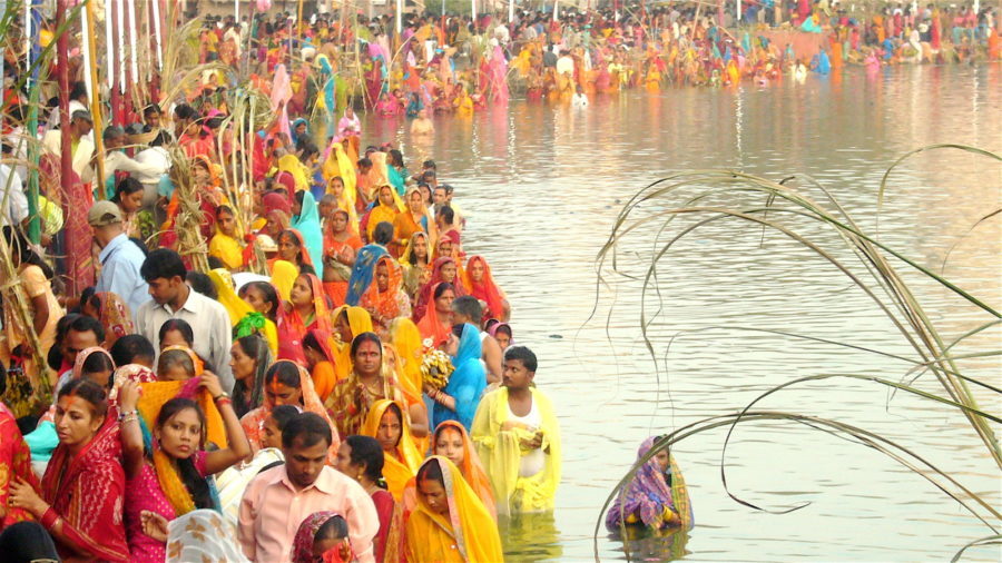 छठ पर्वअन्तर्गत आज सन्ध्याकालीन अघ्र्य दिई पूजापाठ गरिने