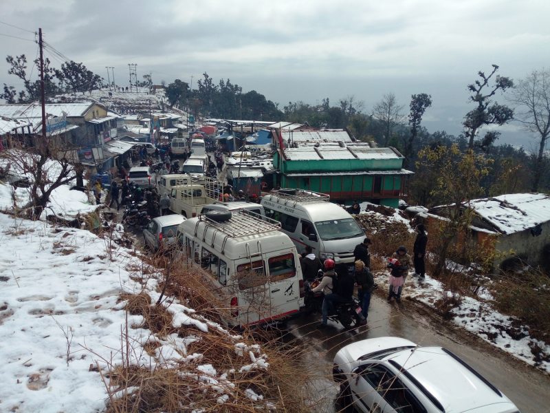 कर्णालीमा वर्षासँगै भारी हिमपात, जनजीवन कष्टकर