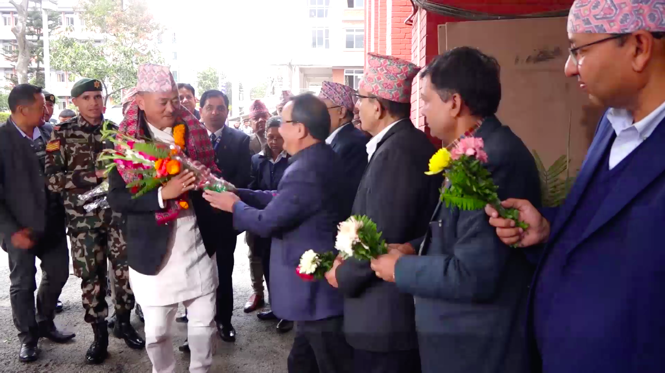 नेम्वाङले सम्हाले सहरी विकास मन्त्रीको पदभार