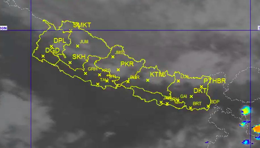पश्चिमी वायुको प्रभावः तीन दिन बदलीसँगै वर्षाको सम्भावना