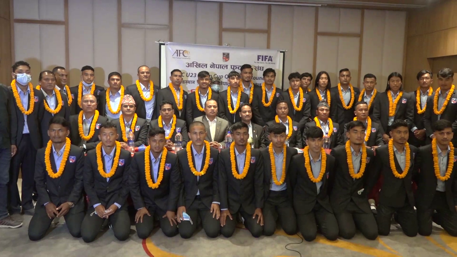 एएफसी एसियन कप छनोट खेल्न राष्ट्रिय फुटबल टोली ताजिकिस्तान प्रस्थान