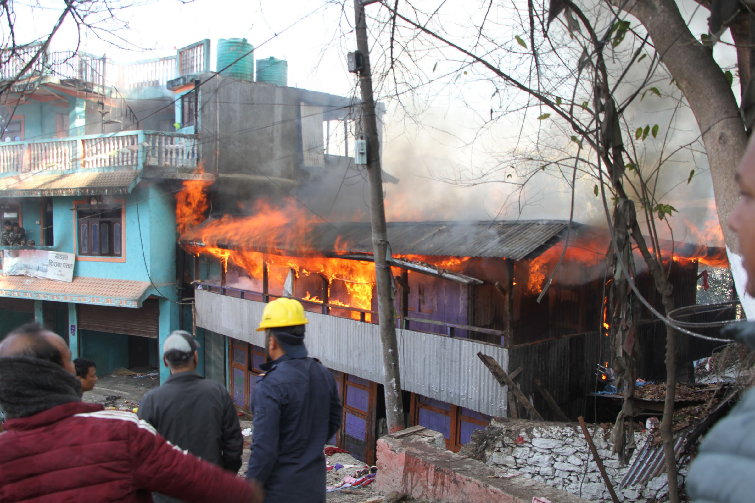 ताप्लेजुङ सदरमुकाममा आगलागी